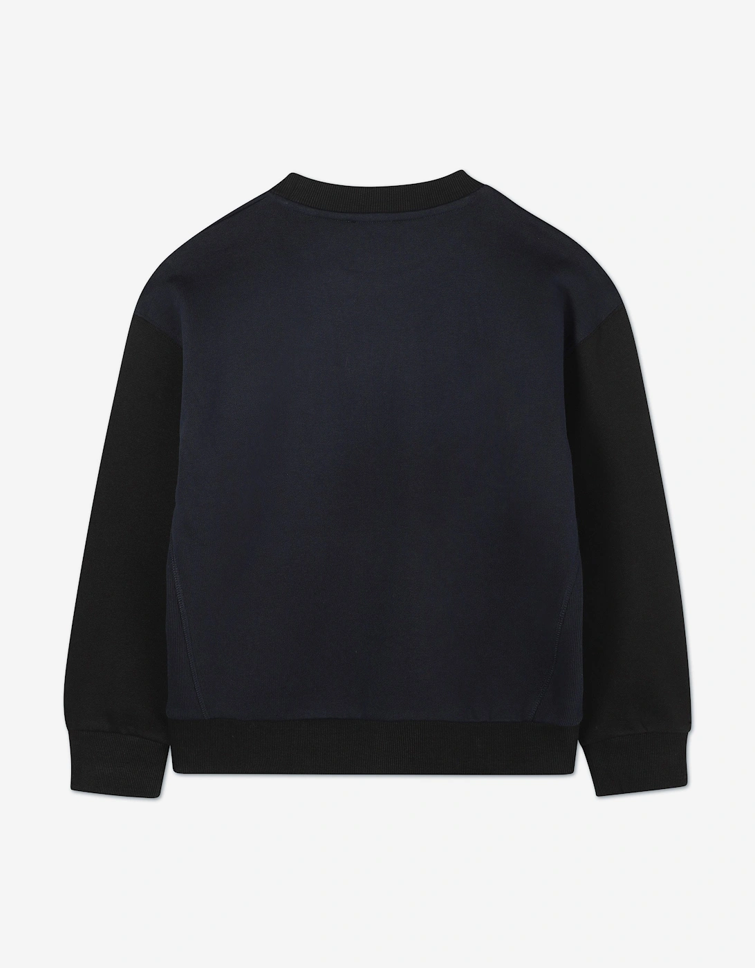 Boys Fish Logo Sweatshirt in Navy