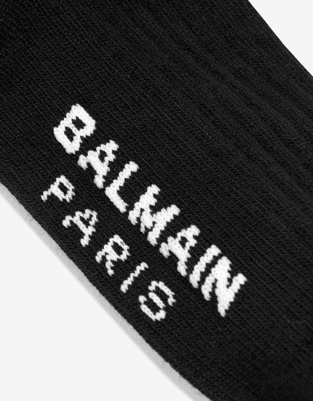 Kids Monogram Logo Socks in Black