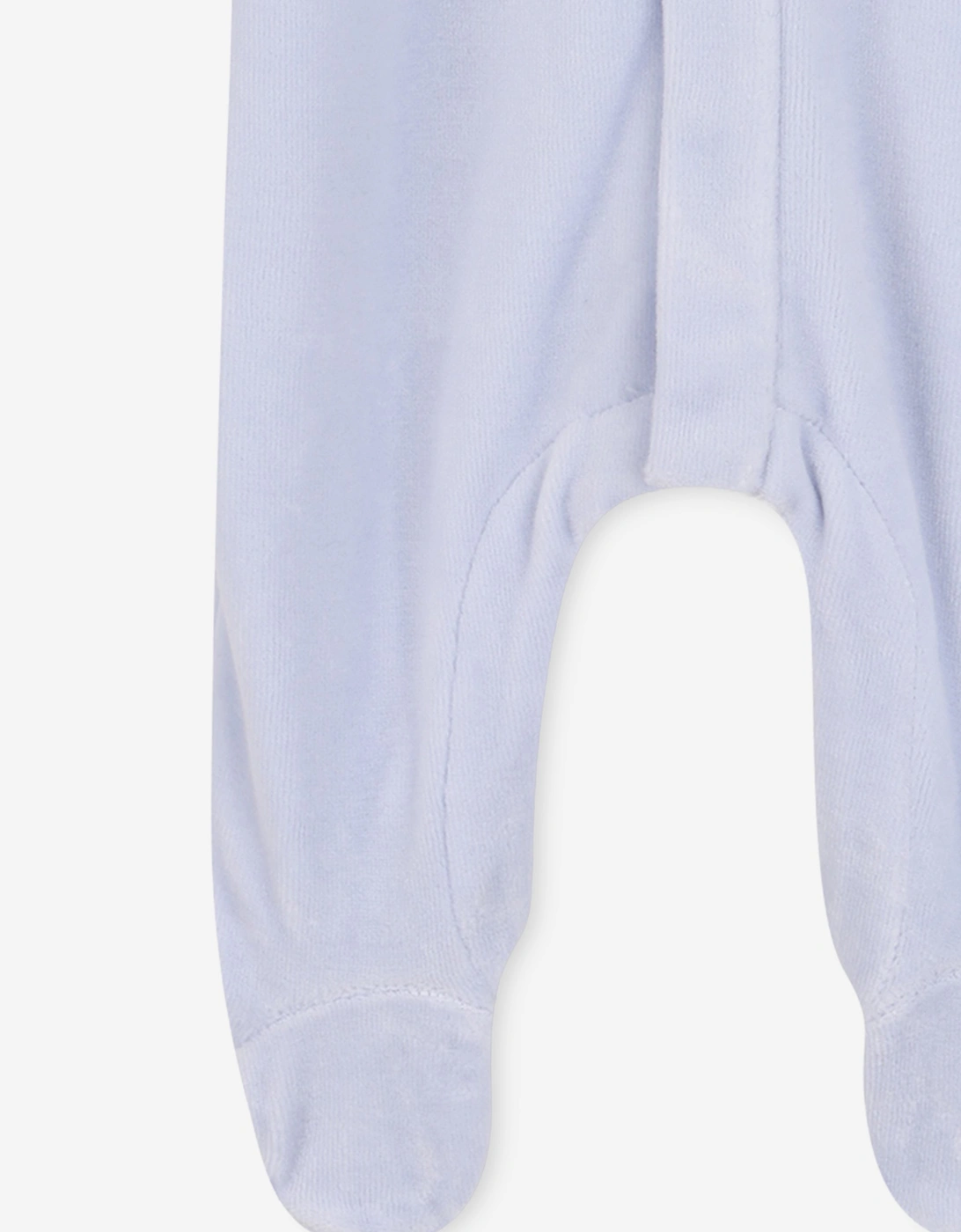 BOSS Baby Boys Velour Babygrow in Blue