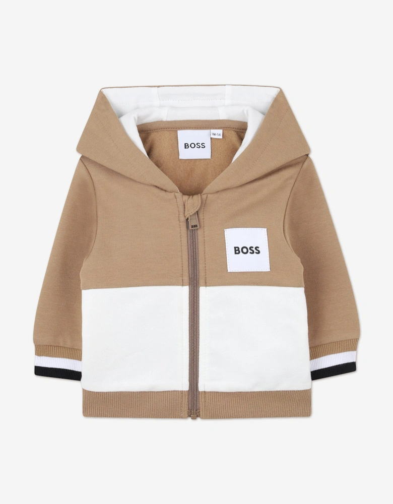 BOSS Baby Boys 3 Piece Tracksuit Set in Brown