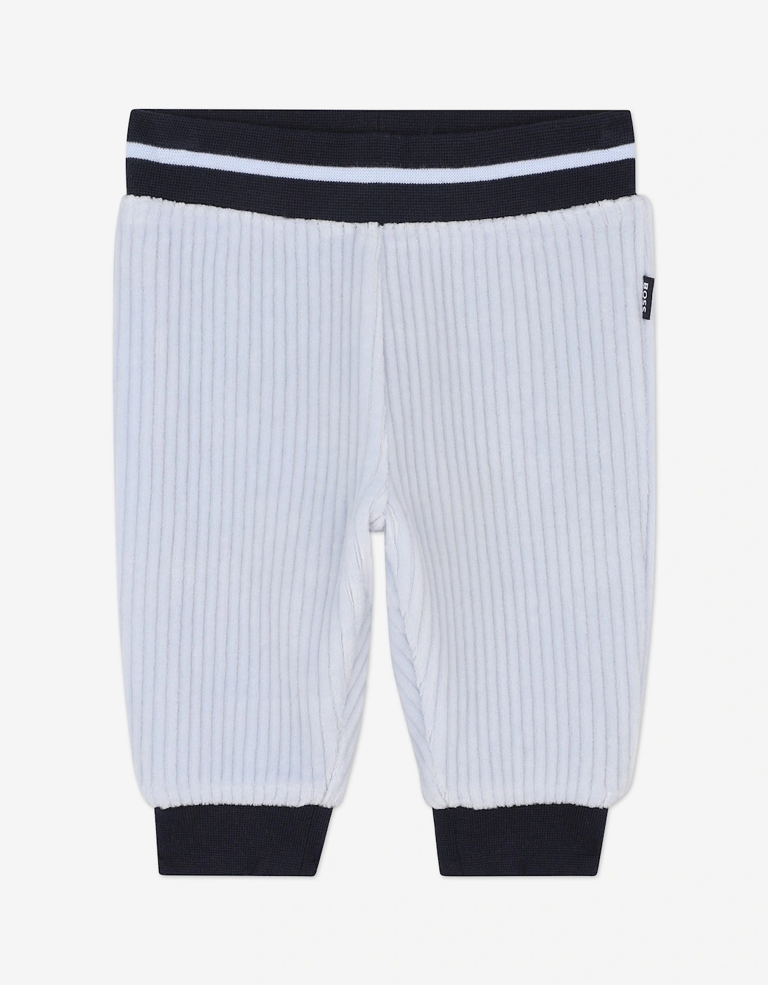 BOSS Baby Boys Striped Monogram Tracksuit in Blue