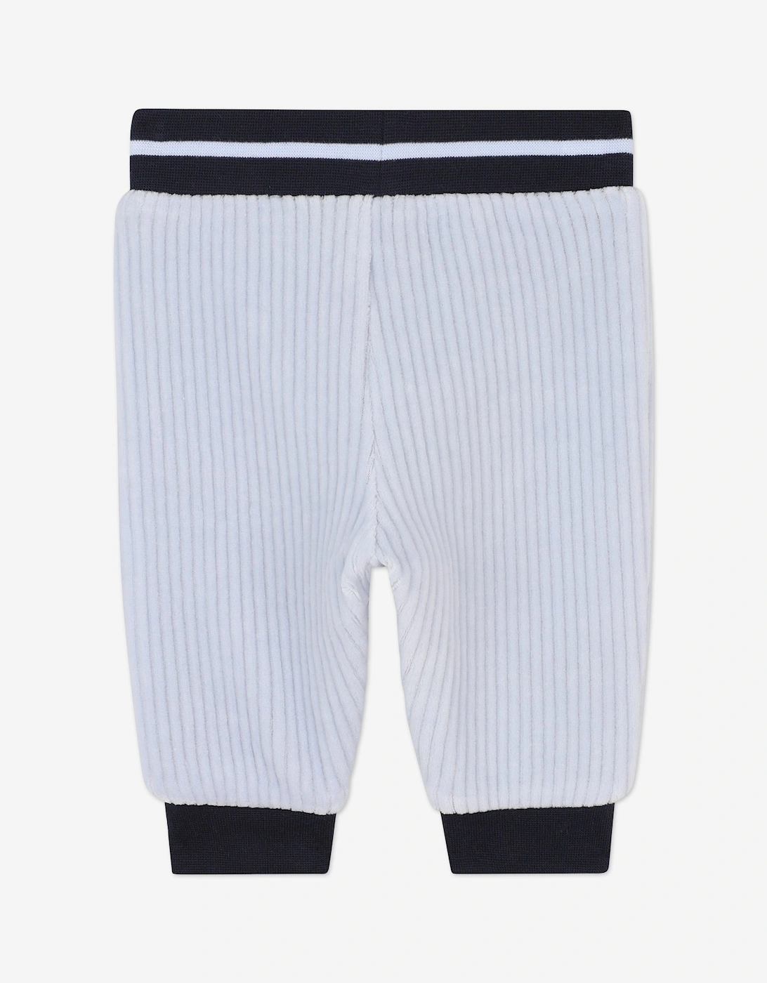 BOSS Baby Boys Striped Monogram Tracksuit in Blue