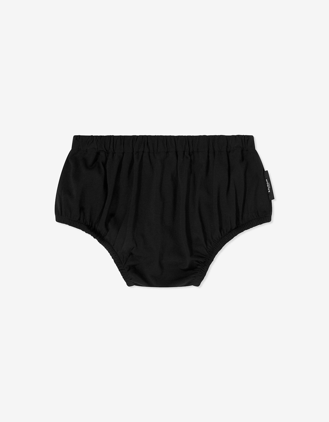 Baby Girls Striped Logo Dress in Black