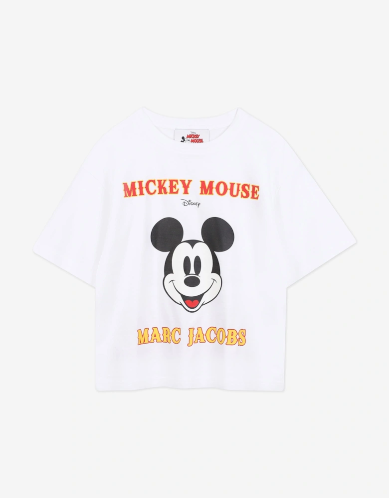 Kids Disney's Mickey Mouse T-Shirt in White