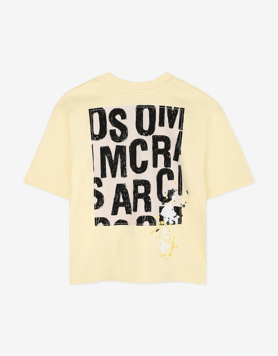 Boys Paint Logo T-Shirt in Yellow