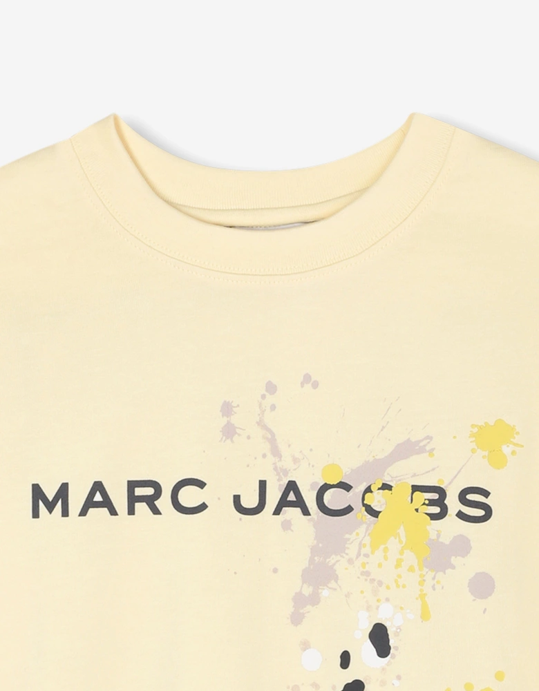 Boys Paint Logo T-Shirt in Yellow