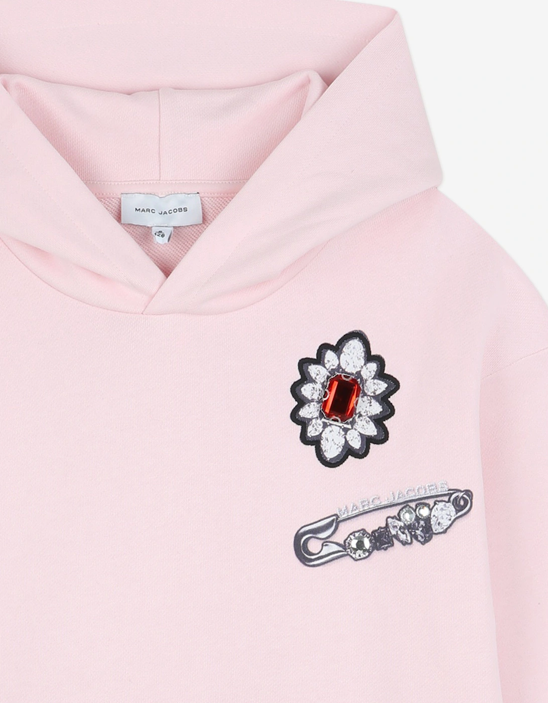 Girls Jewellery Print Hoodie in Pink