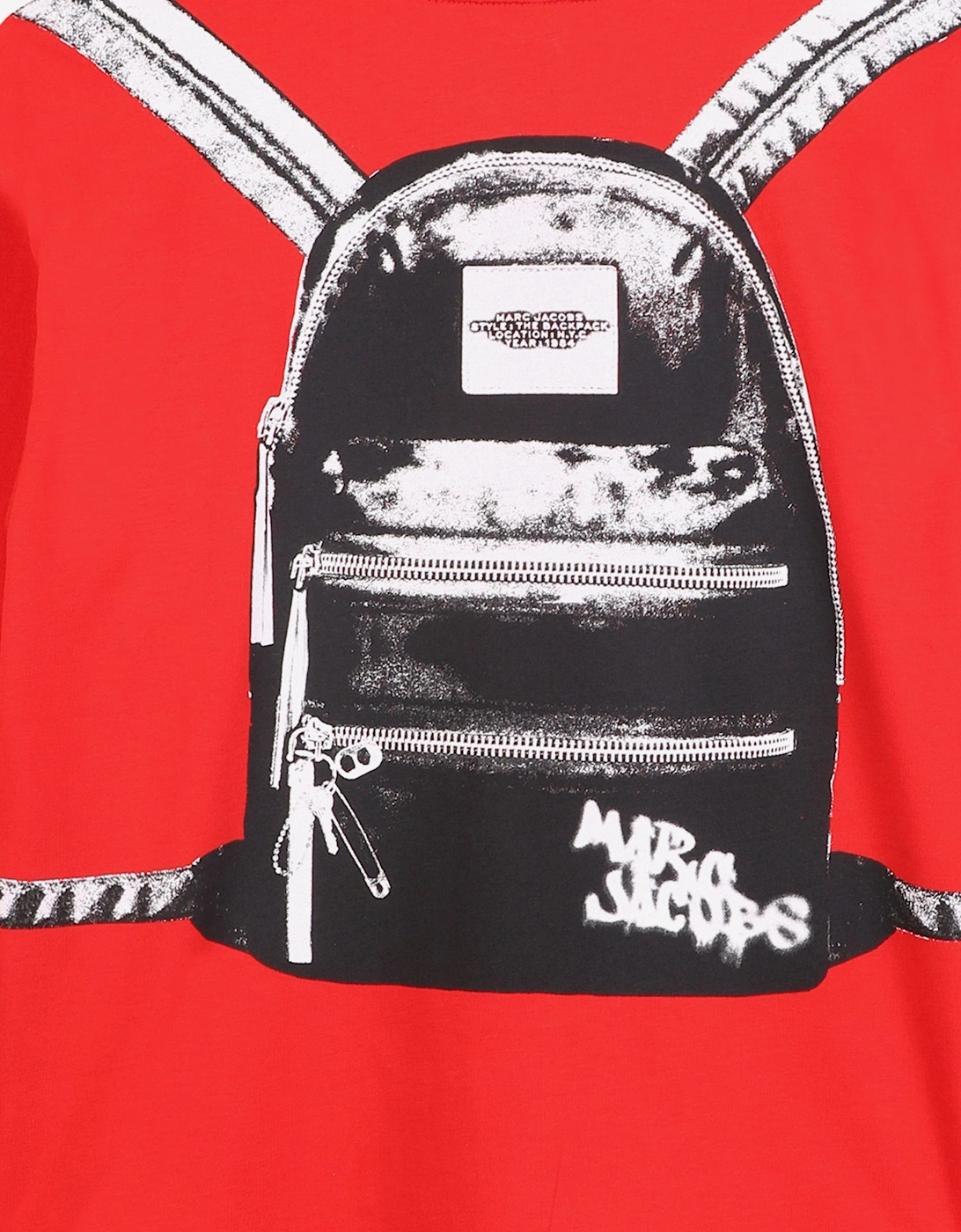 Boys Long Sleeve Backpack Print T-Shirt in Red