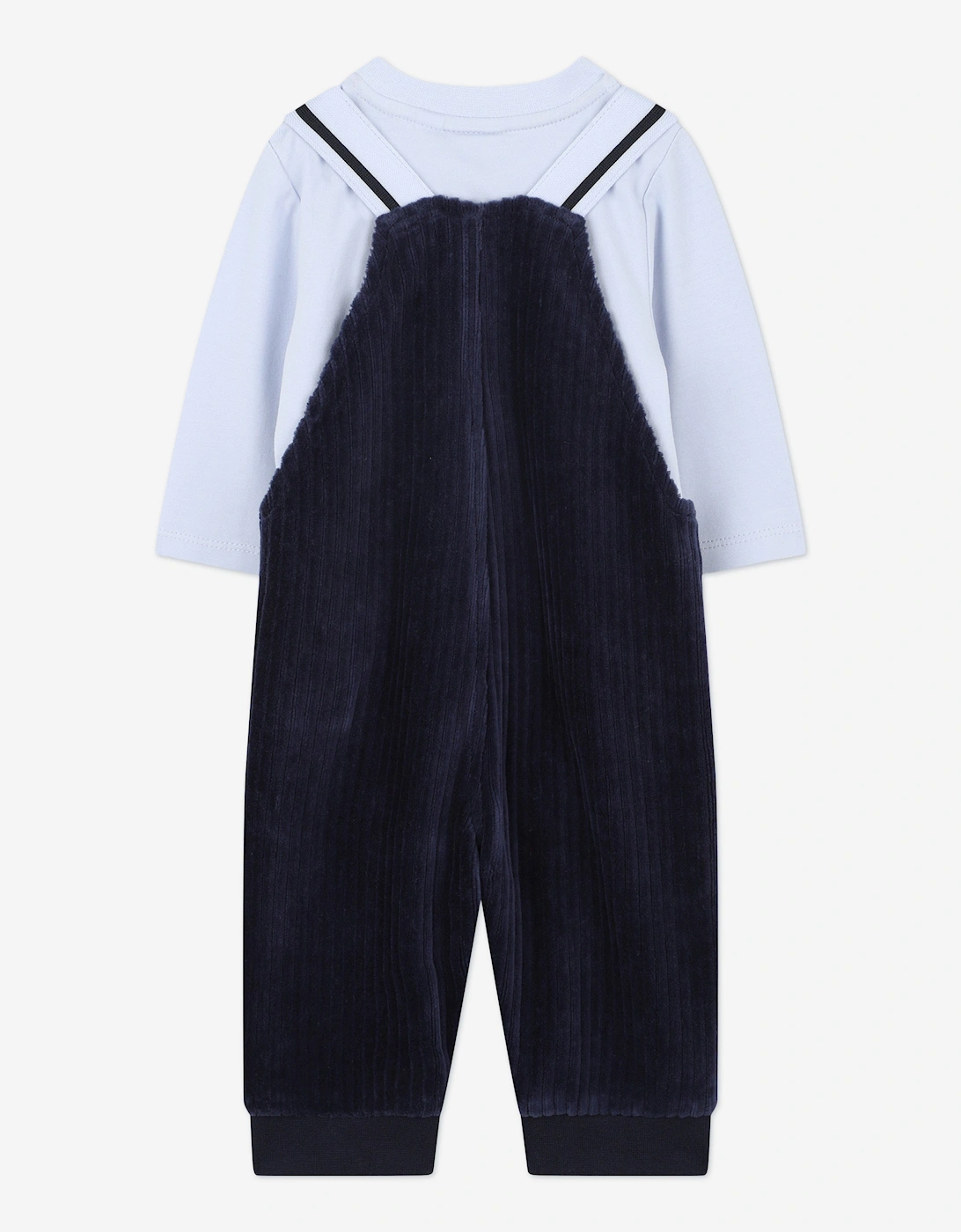 BOSS Baby Boys Dungarees and T-Shirt Set in Navy