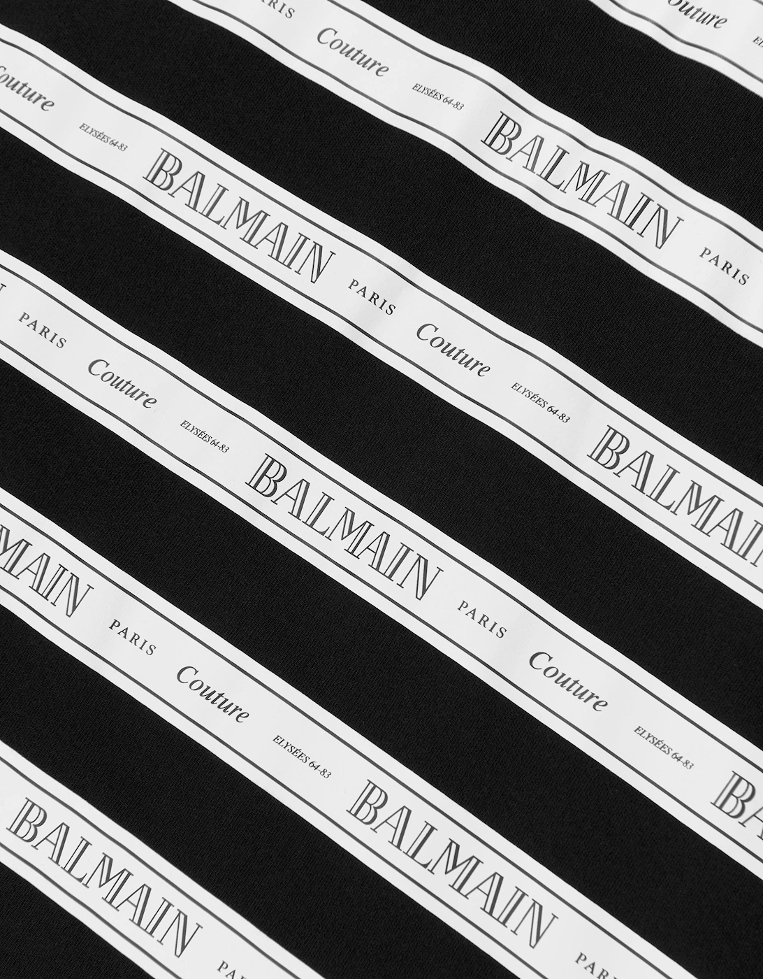 Girls Striped Logo Jersey Dress in Black