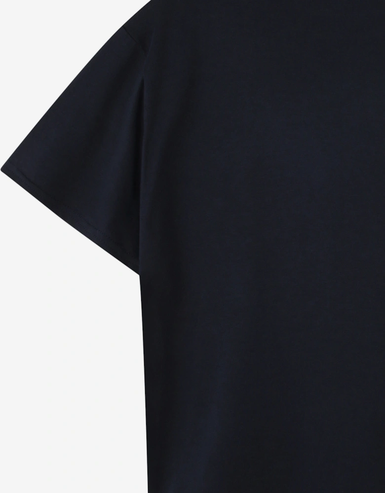 Boys Elephant Print T-Shirt in Navy