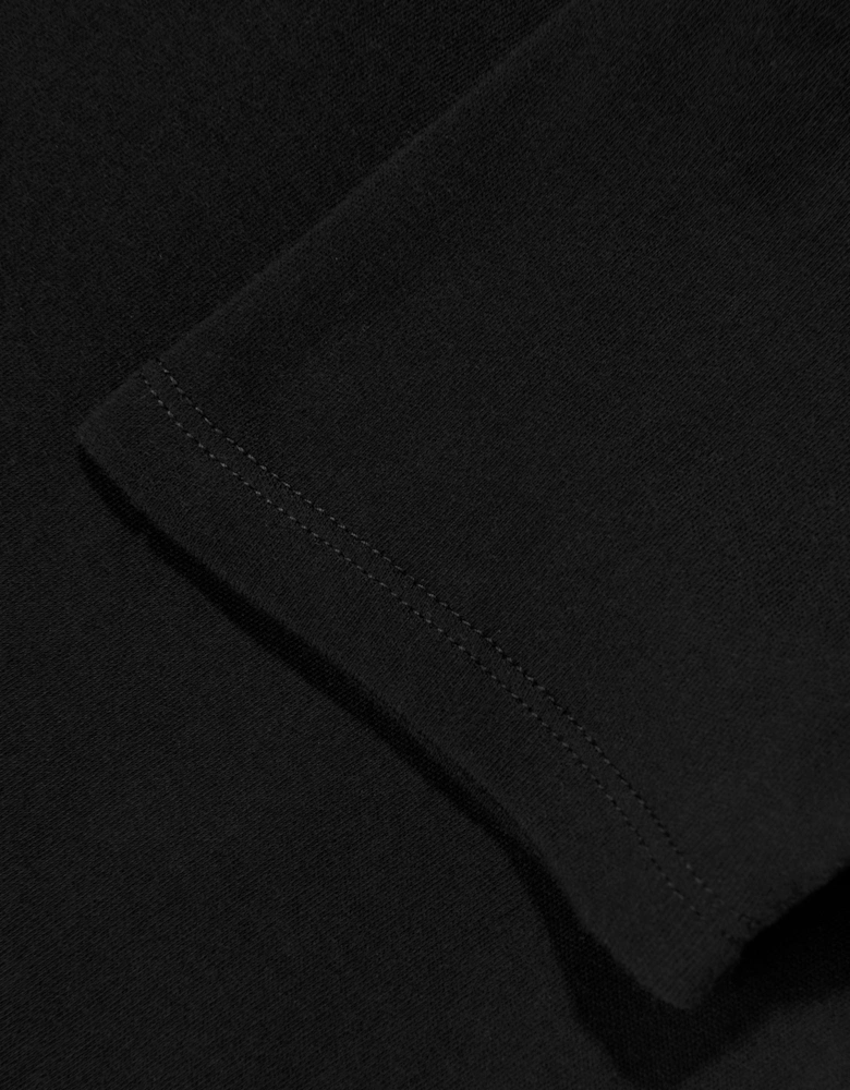 Kids Striped Logo T-Shirt in Black