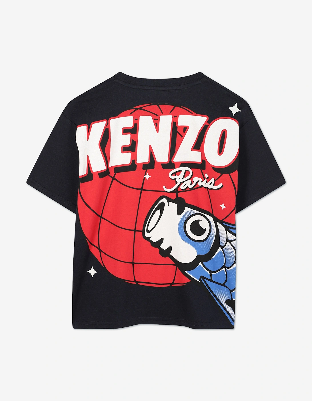 Kids Logo Print T-Shirt in Navy
