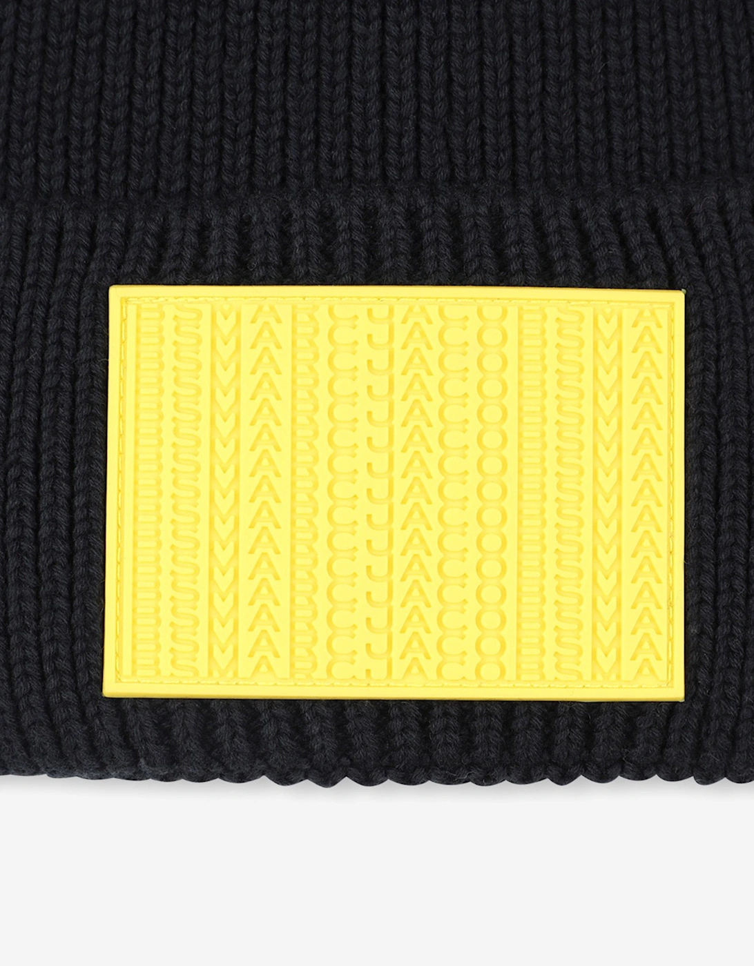 Boys Logo Knitted Beanie Hat in Black