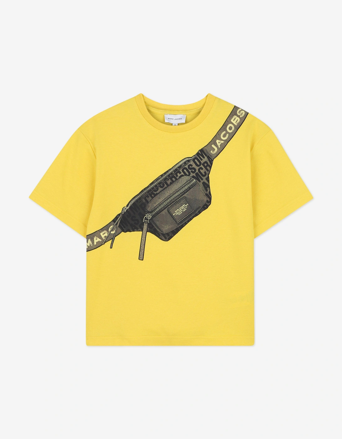 Boys Belt Bag Print T-Shirt in Yellow, 4 of 3