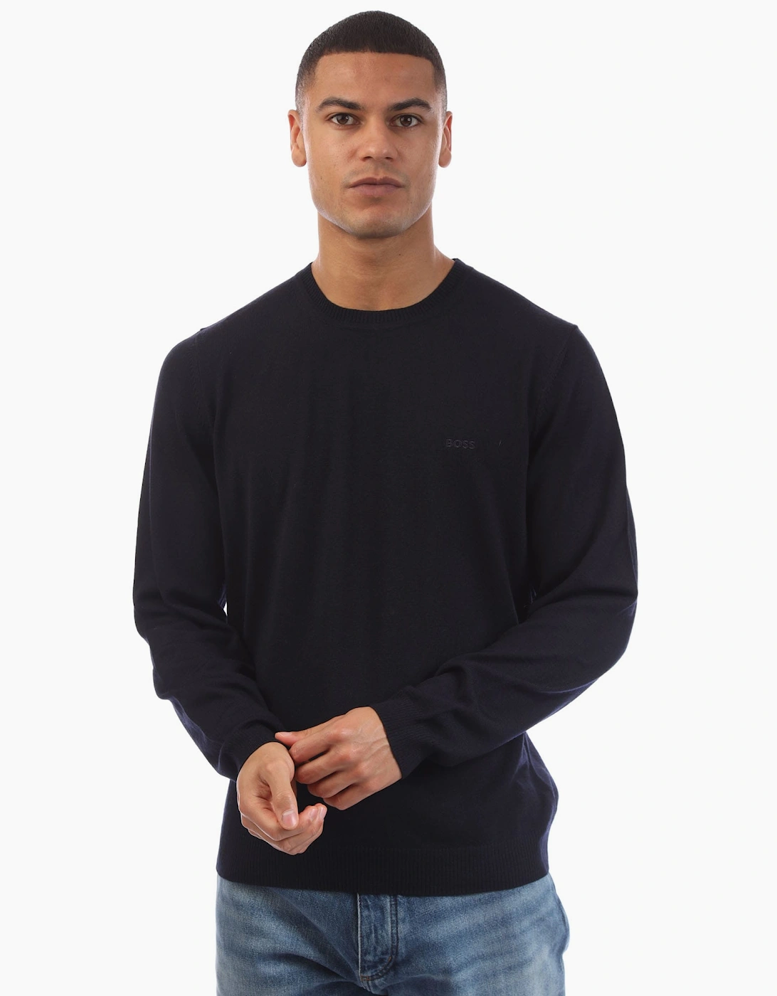 Hugo Boss Men's Bagritte-E Jumper - Navy - Size: 40