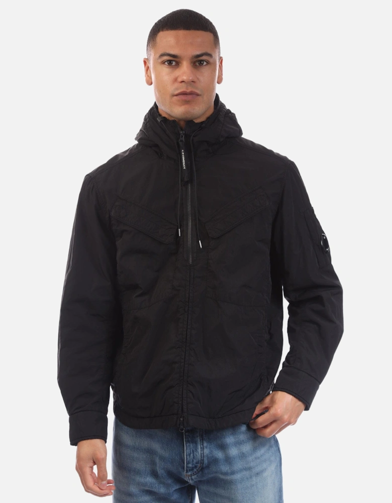 Chrome-R Hooded Zipped Overshirt