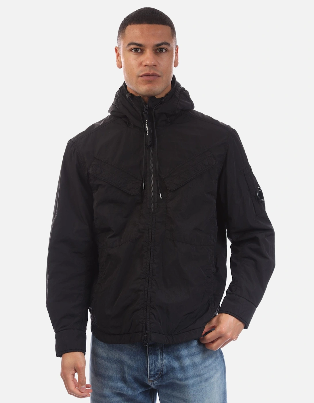Chrome-R Hooded Zipped Overshirt, 5 of 4