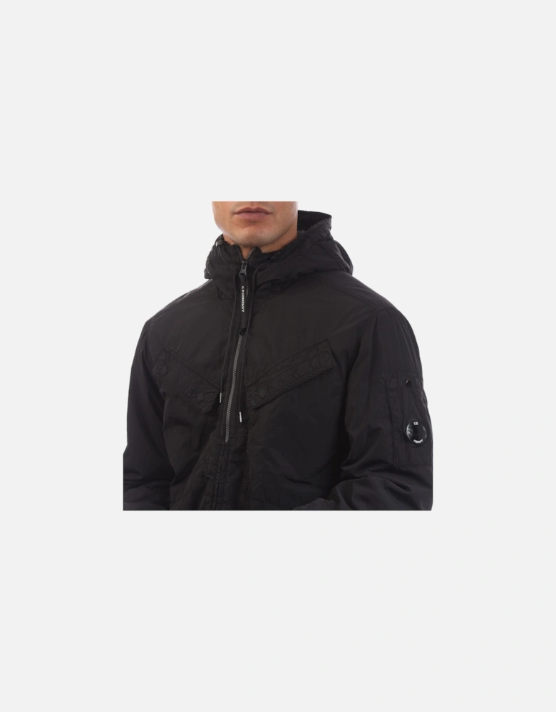 Chrome-R Hooded Zipped Overshirt