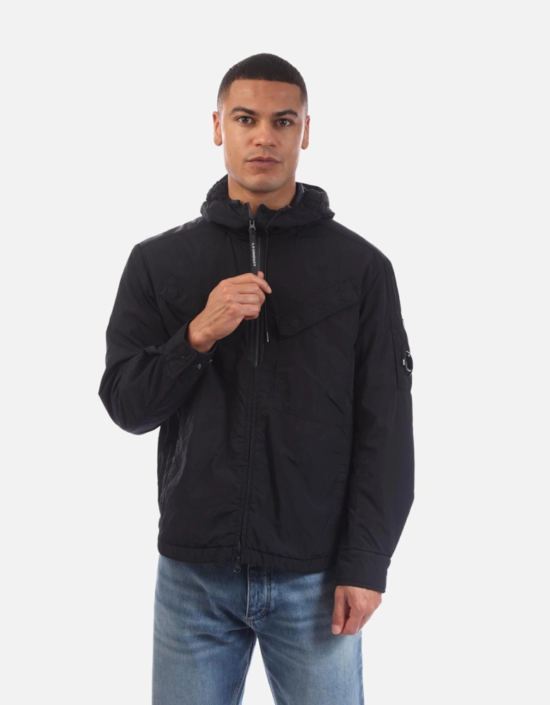 Chrome-R Hooded Zipped Overshirt