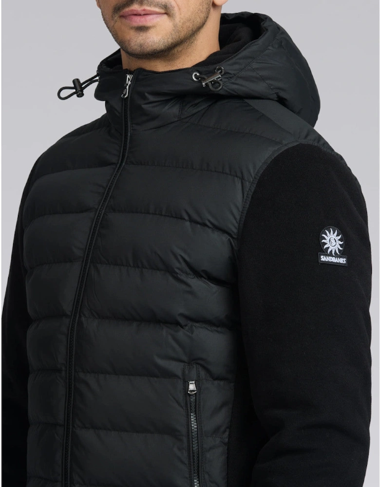 Outlander Hybrid Puffer Jacket Black