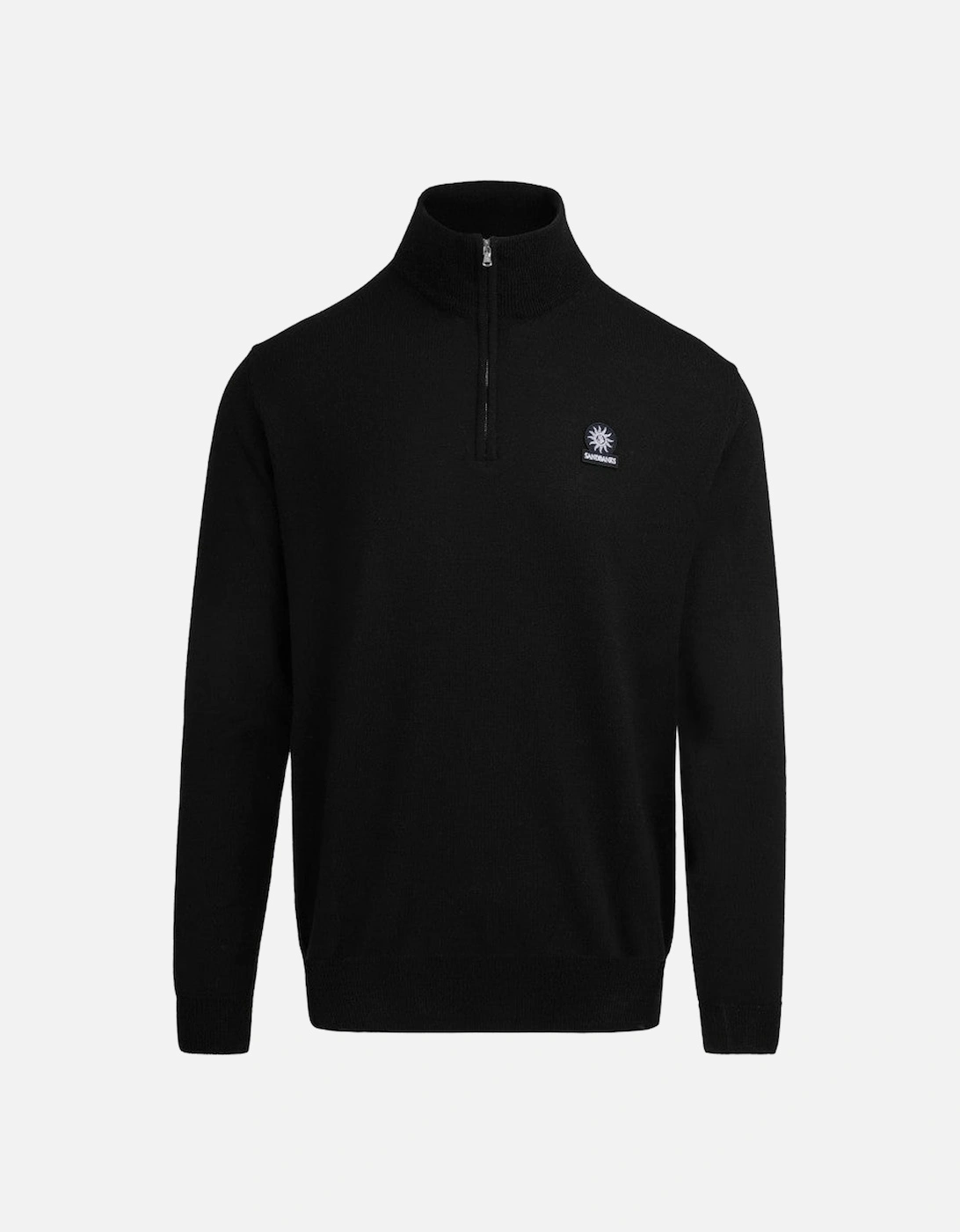 Merino Wool Quarter Zip Black, 5 of 4