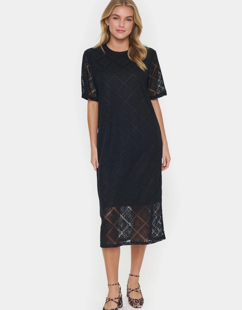 JacobinaSZ Lace Short Sleeve Midi Dress