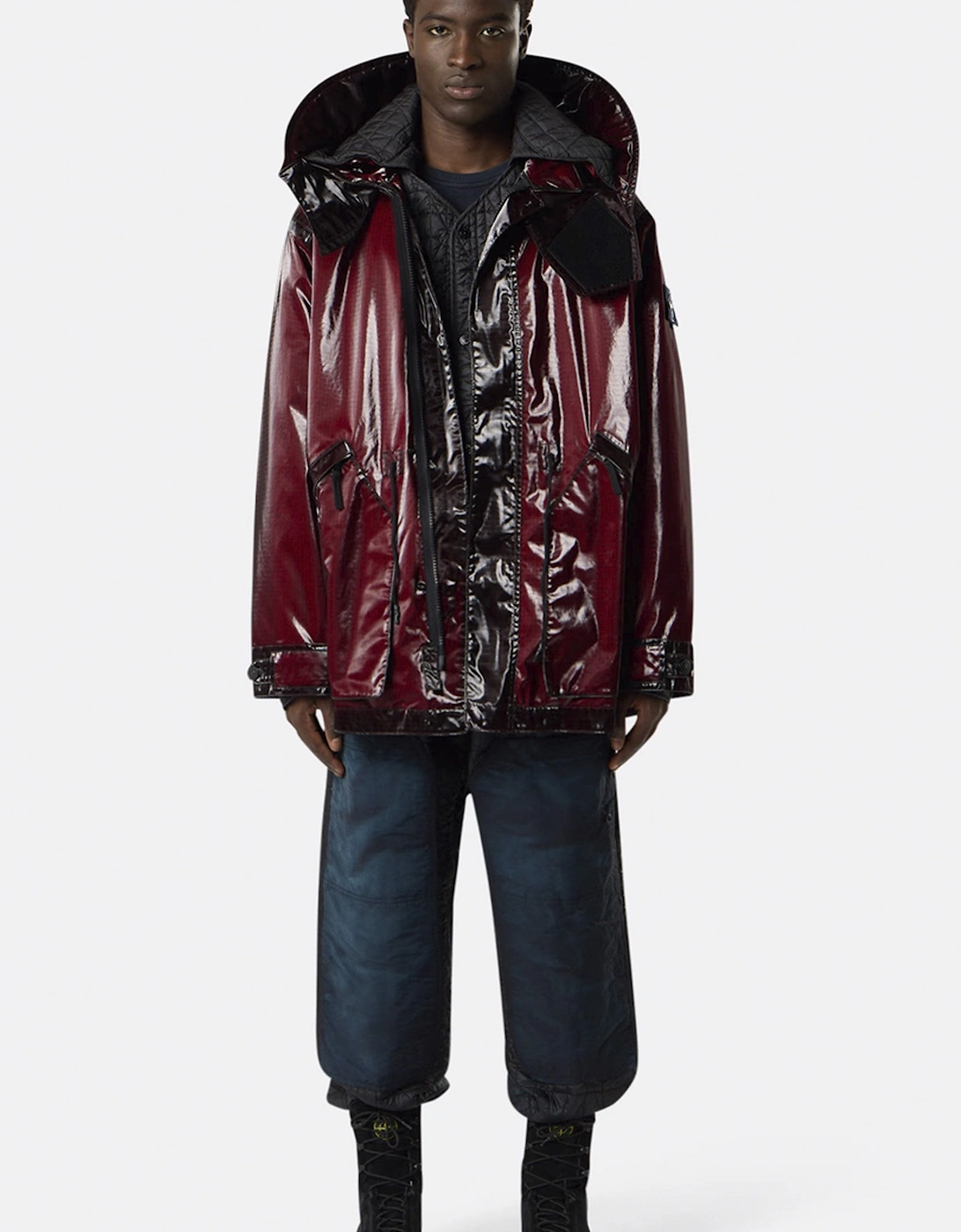 Short S0237 Parka Dark Red