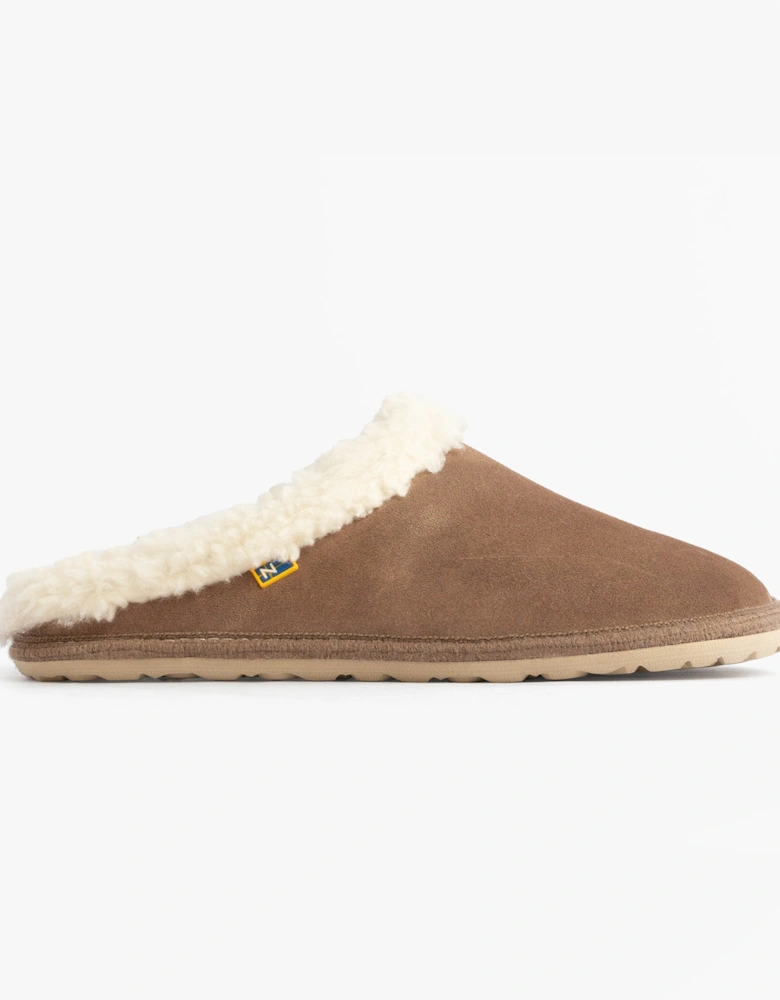 2087 Womens Suede Mule Slippers Piedra