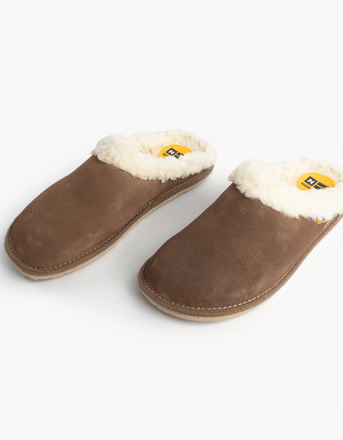 2087 Womens Suede Mule Slippers Piedra