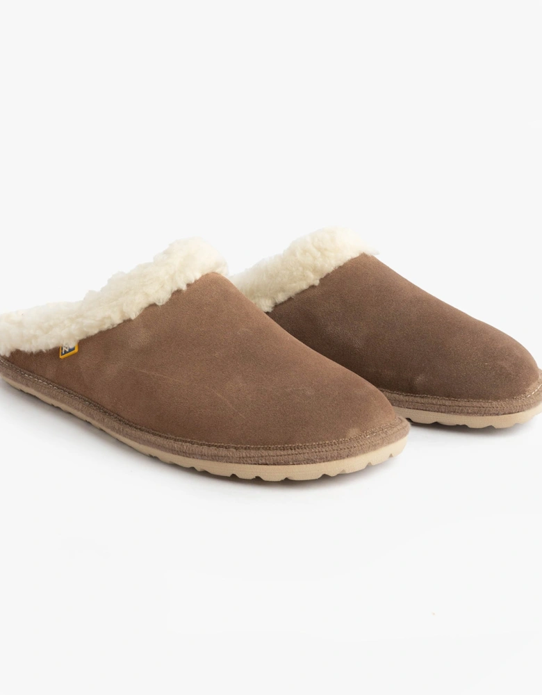 2087 Womens Suede Mule Slippers Piedra