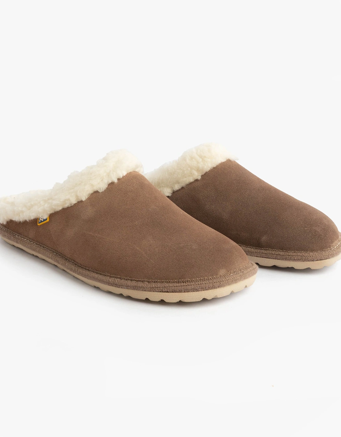 2087 Womens Suede Mule Slippers Piedra