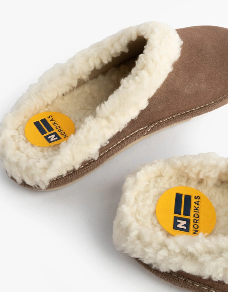 2087 Womens Suede Mule Slippers Piedra