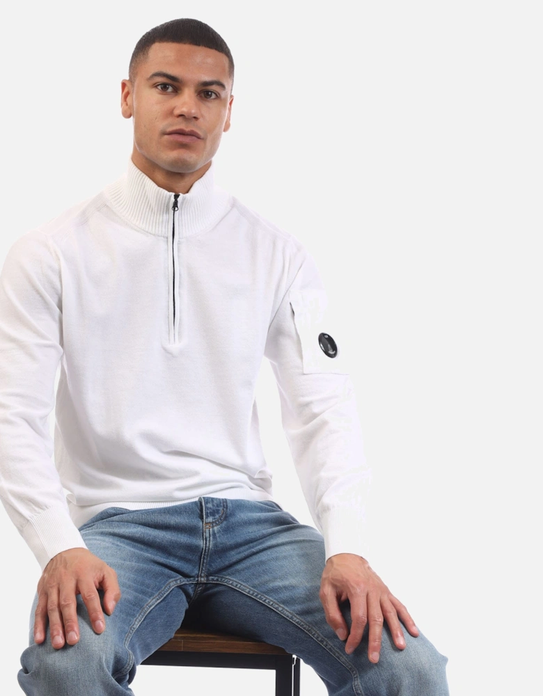 Extrafine Merino Wool Half-Zip Sweater