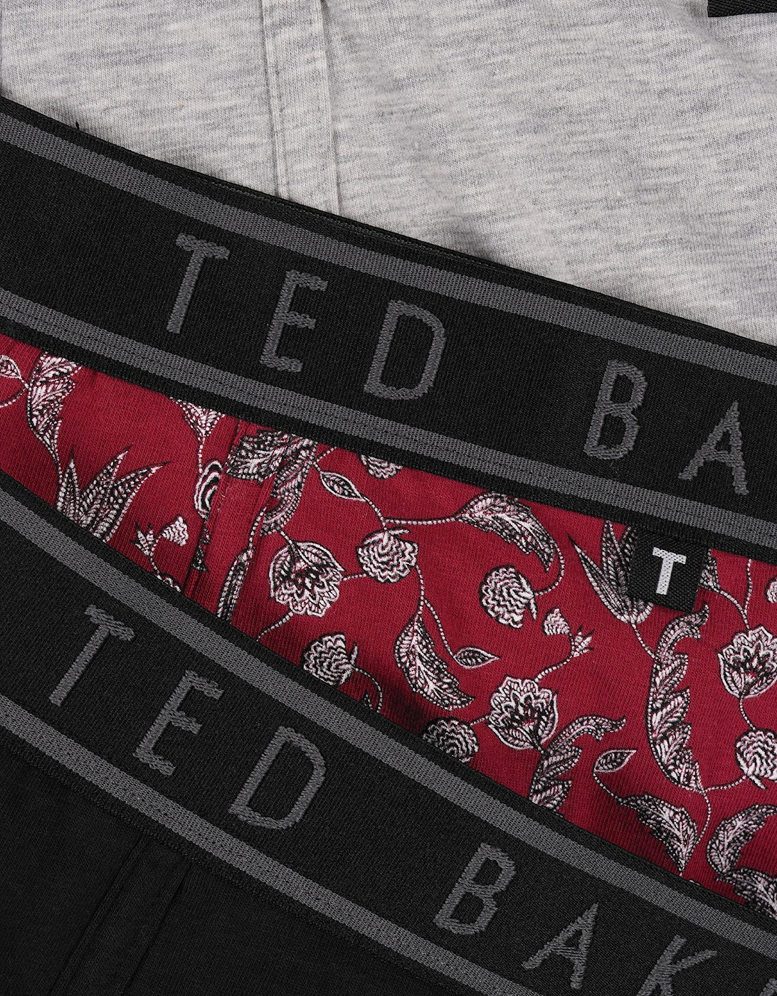 3-Pack Cotton Boxer Briefs Mens Boxer Briefs Heather Grey/Kinsel Red/Black