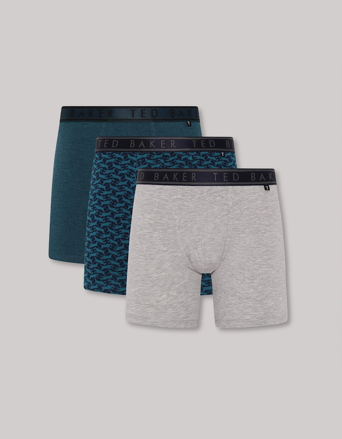 Ted Baker Men's Multi 3-Pack Cotton Boxer Briefs Boxer Briefs - Size 32/34/35