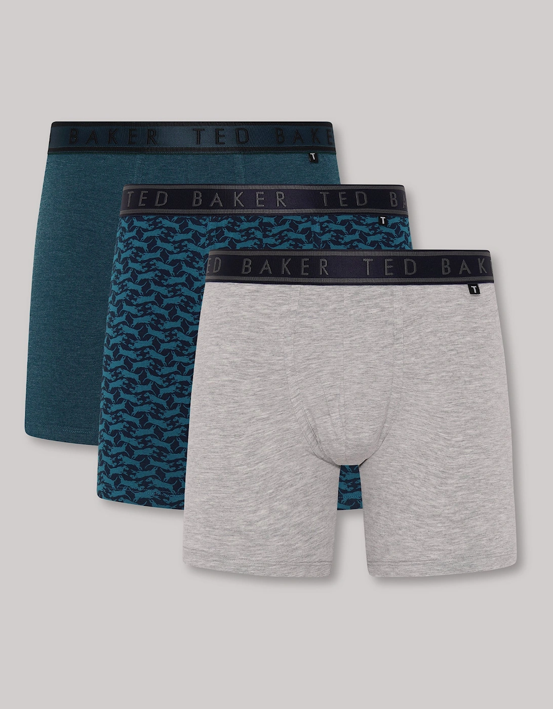 3-Pack Cotton Boxer Briefs Mens Boxer Briefs Heather Grey/Bowwow/Reflecting Pool, 7 of 6