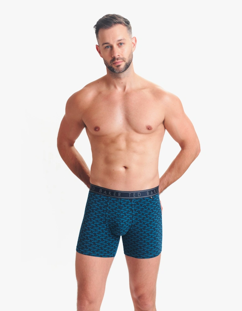 3-Pack Cotton Boxer Briefs Mens Boxer Briefs Heather Grey/Bowwow/Reflecting Pool