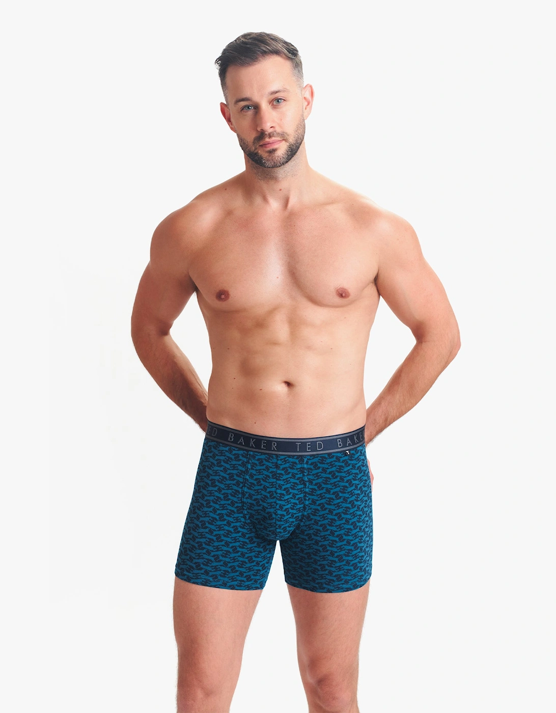 3-Pack Cotton Boxer Briefs Mens Boxer Briefs Heather Grey/Bowwow/Reflecting Pool