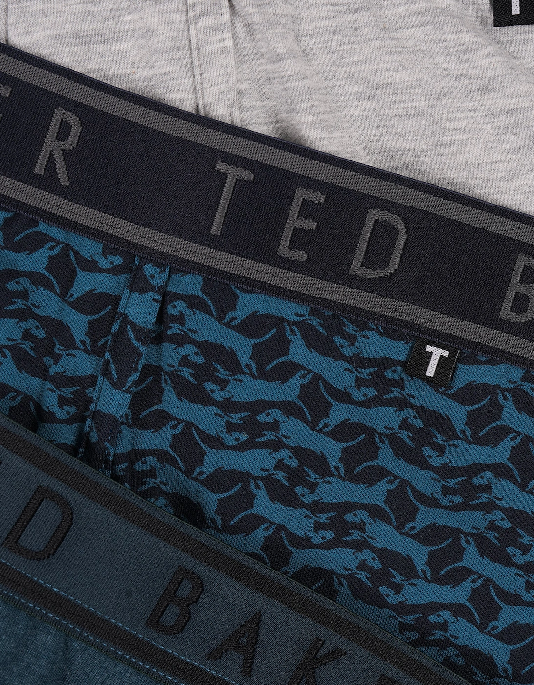 3-Pack Cotton Boxer Briefs Mens Boxer Briefs Heather Grey/Bowwow/Reflecting Pool