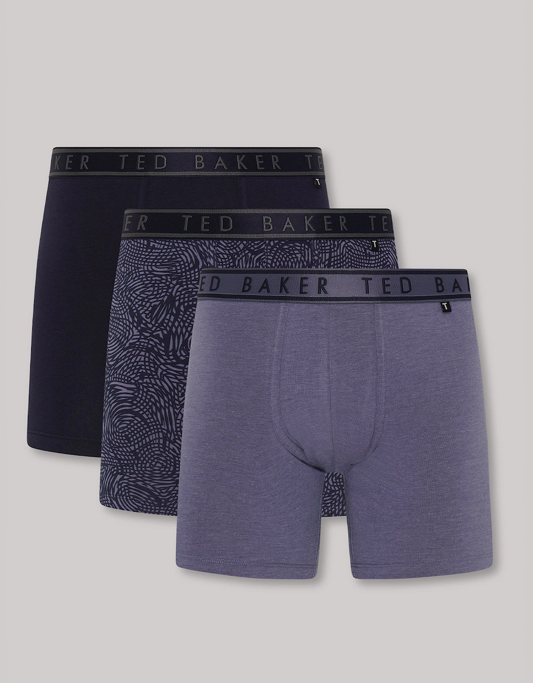 3-Pack Cotton Boxer Briefs Mens Boxer Briefs Navy/Amythys/Folkstone Grey, 7 of 6