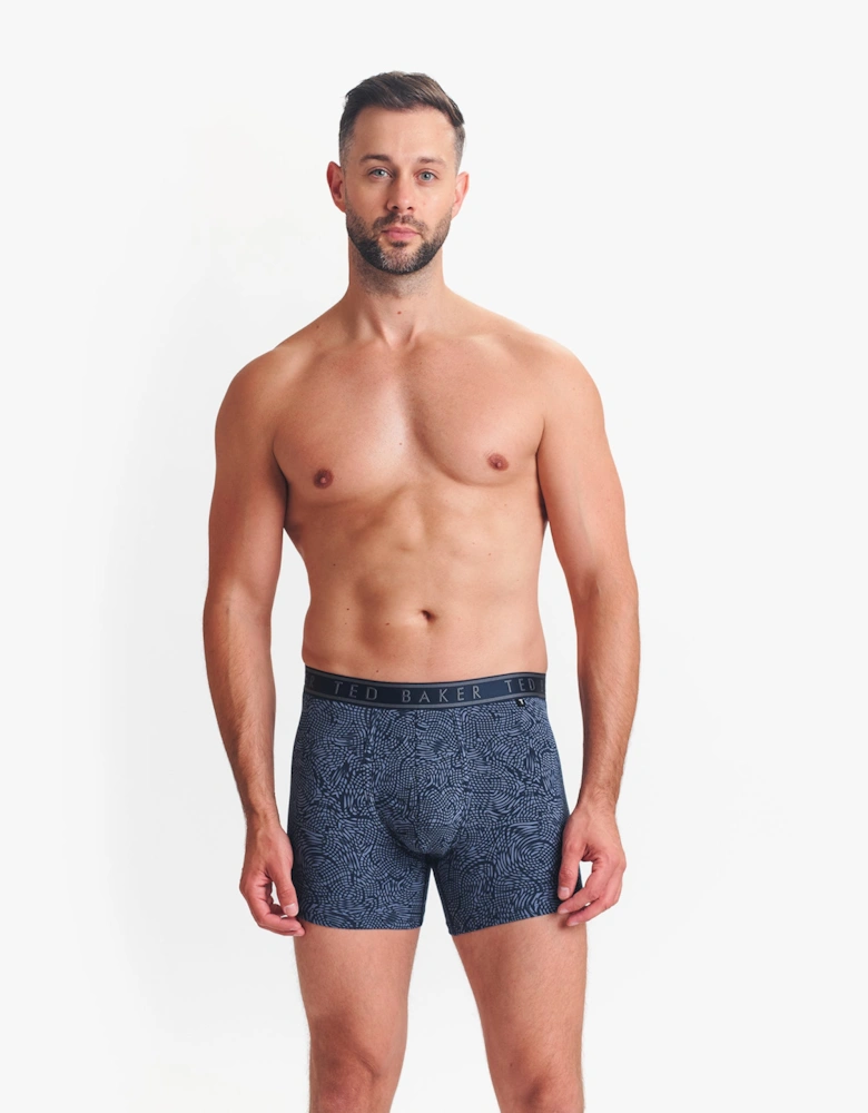 3-Pack Cotton Boxer Briefs Mens Boxer Briefs Navy/Amythys/Folkstone Grey
