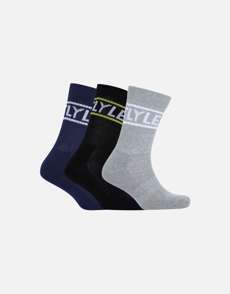 3 Pack of Logo Sport Socks