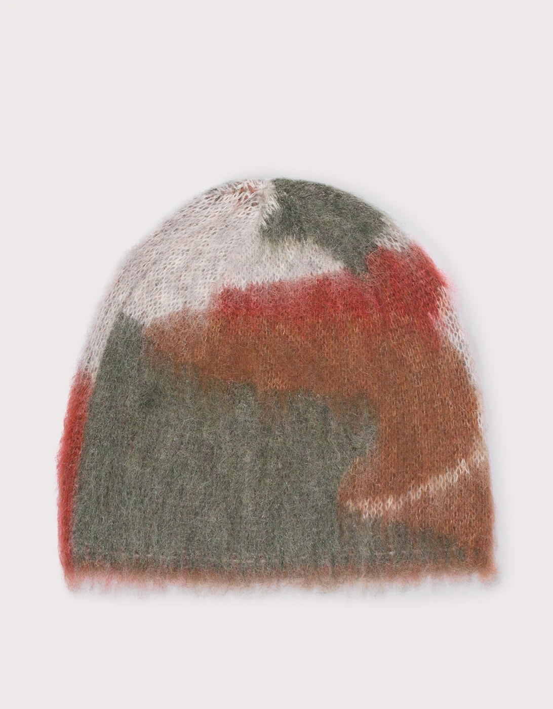 Mix Colour Shaggy Knit Beanie