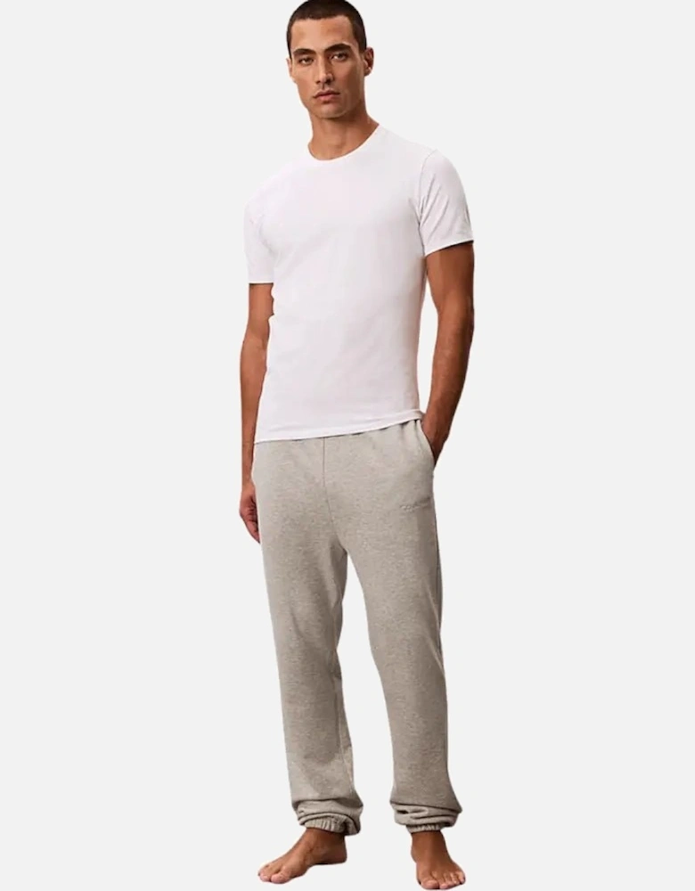 3-Pack Cotton Stretch Crew-Neck T-Shirts, White