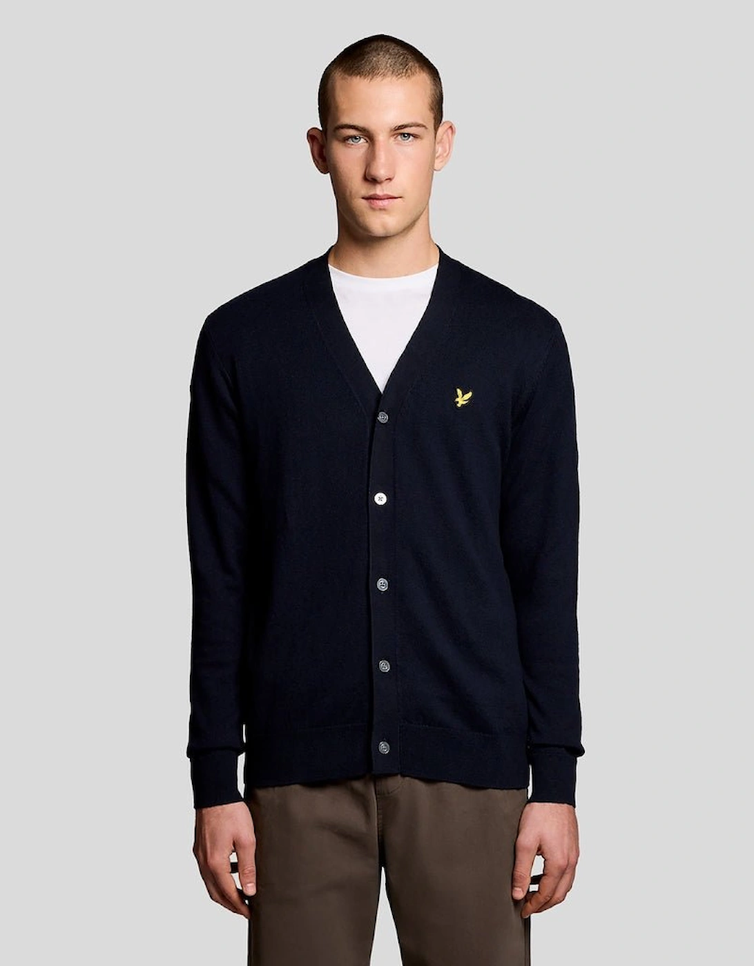 Cotton Merino V Neck Cardigan, 6 of 5