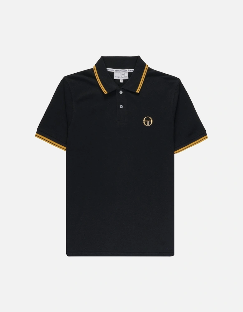 020 Twin Tipped Polo Shirt Black/Old Gold