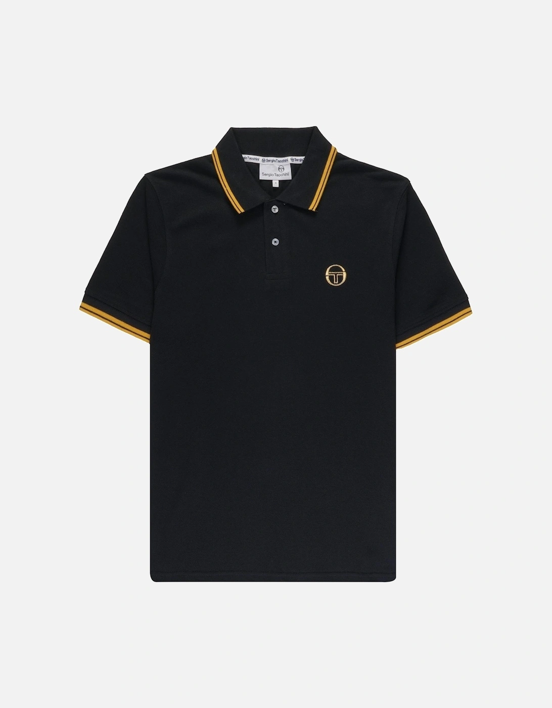 020 Twin Tipped Polo Shirt Black/Old Gold, 5 of 4