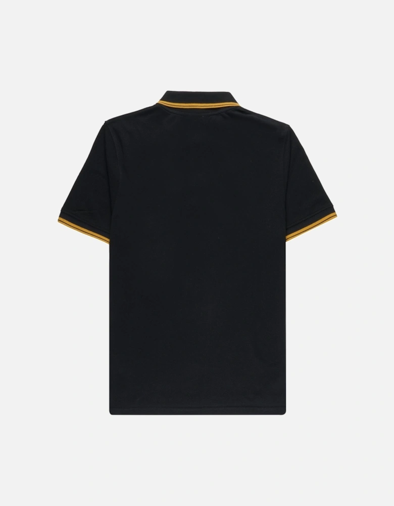 020 Twin Tipped Polo Shirt Black/Old Gold