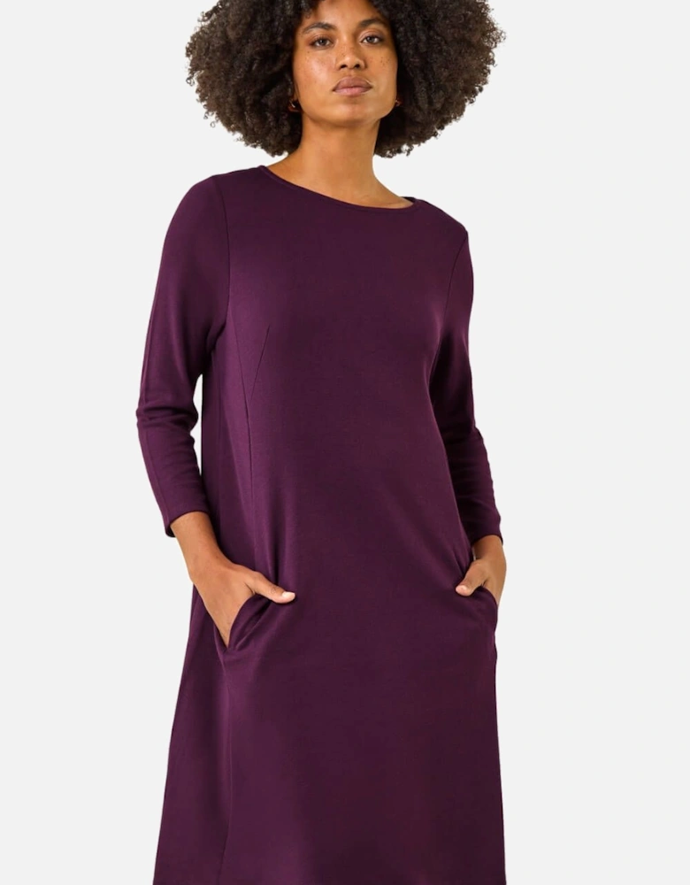 A-Line Pocket Detail Swing Dress